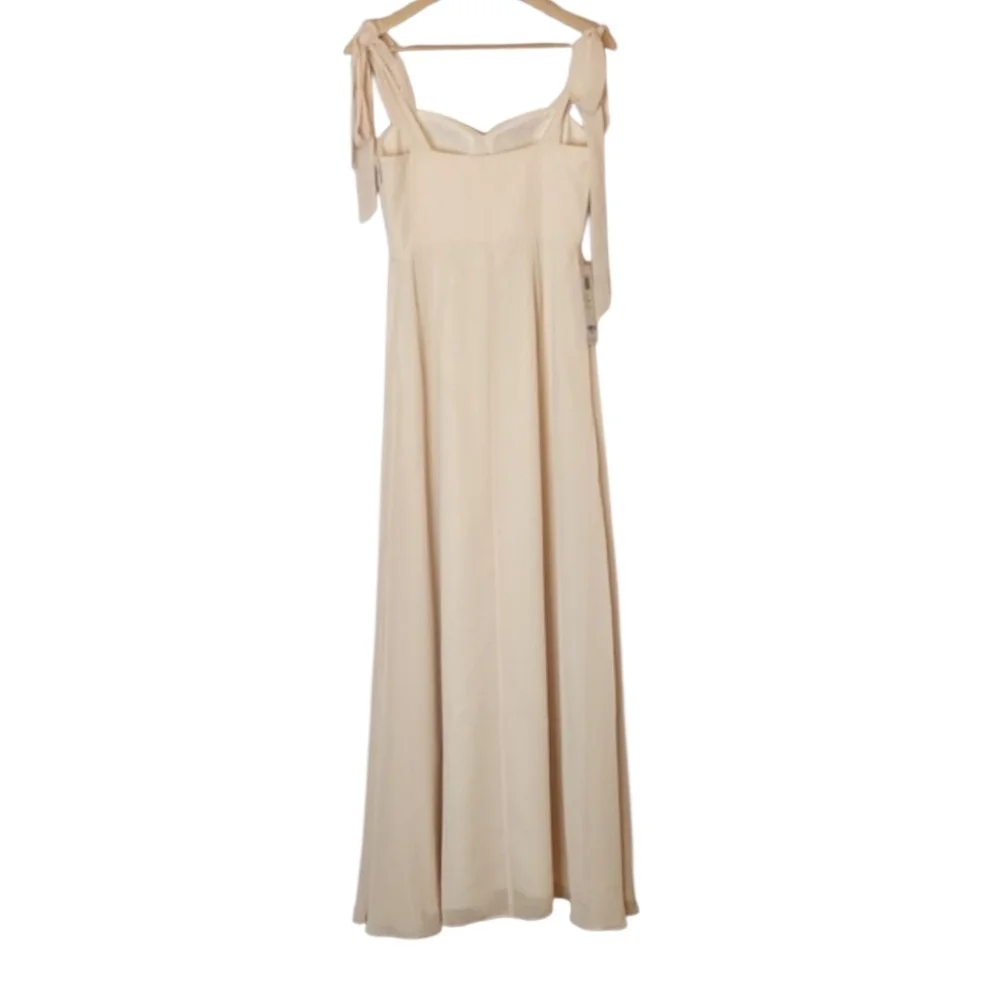 NWT AZAZIE LIZET Alabaster A-Line Sweetheart Neckline Chiffon Dress, size A4 - Picture 13 of 16